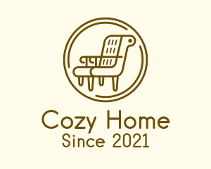 Armchair Furniture Badge logo design