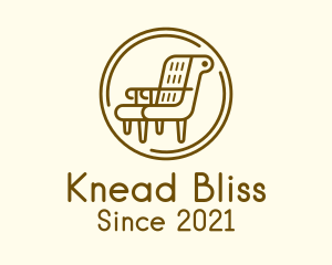 Armchair Furniture Badge logo design