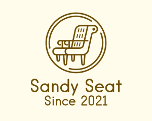 Armchair Furniture Badge logo design