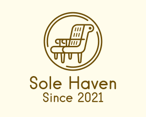 Armchair Furniture Badge logo design