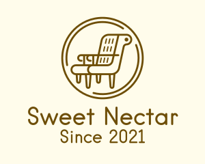 Armchair Furniture Badge logo design