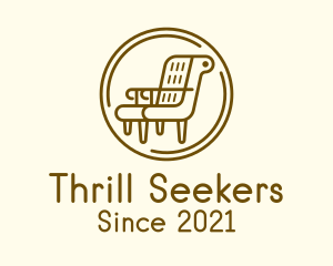 Armchair Furniture Badge logo design