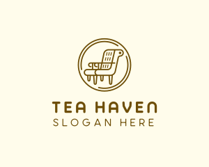 Armchair Furniture Badge logo design