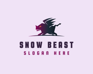 Angry Beast Monster logo design