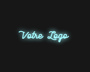 Wordmark - Electric Neon Glow logo design