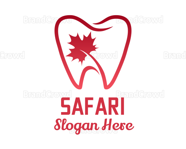 Maple Leaf Tooth Logo