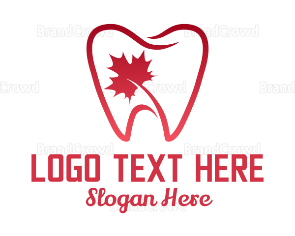 Maple Leaf Tooth Logo
