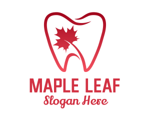 Maple Leaf Tooth logo design