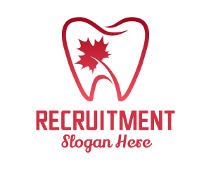 Health - Maple Leaf Tooth logo design