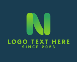 E Commerce - Web Tech Letter N logo design