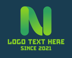 Web - Web Tech Letter N logo design