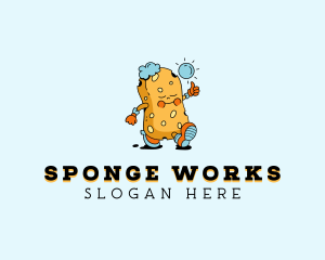 Sponge - Sanitary Sponge Cleaner logo design