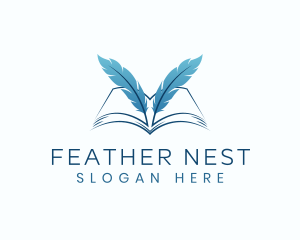 Feather - Feather Book Author logo design