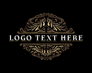 Deluxe Ornamental Floral logo design