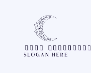 Florist - Moon Flower Holistic logo design