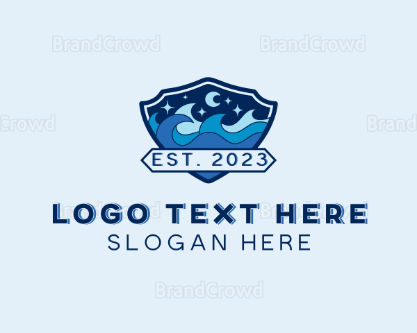 Night Beach Coast Logo