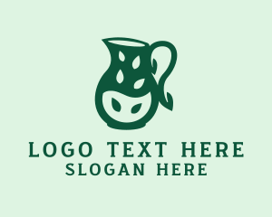 Tea Leaves - Natural Tea Pitcher logo design