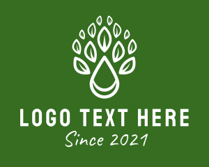 Natural Product - Herbal Plant Oil Extract logo design