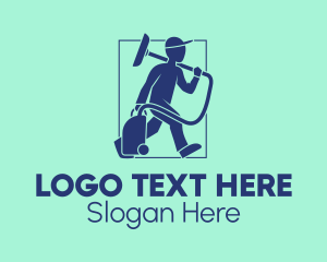 Cleaner - Janitorial Vacuum Cleaner logo design