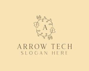 Autumn Leaf Wreath logo design