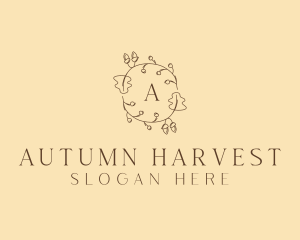 Autumn - Autumn Leaf Wreath logo design