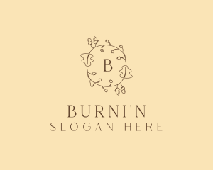 Autumn Leaf Wreath logo design