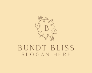 Autumn Leaf Wreath logo design