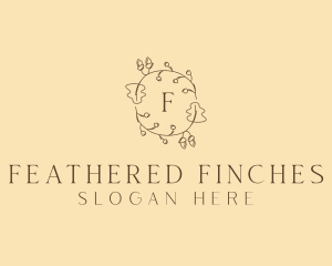 Autumn Leaf Wreath logo design