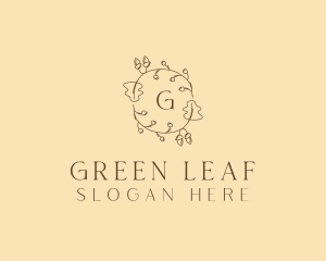 Leaf - Autumn Leaf Wreath logo design