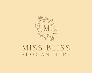 Autumn Leaf Wreath logo design