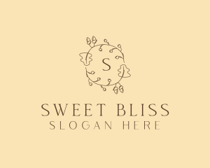 Autumn Leaf Wreath logo design