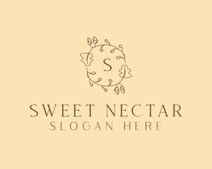 Autumn Leaf Wreath logo design