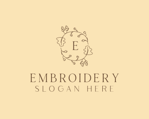 Autumn Leaf Wreath logo design