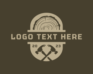 Carpentry - Wood Hammer Carpentry logo design