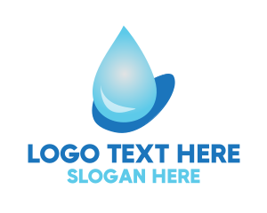 drinking water logo design