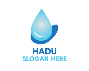 Water Droplet Beverage  Logo