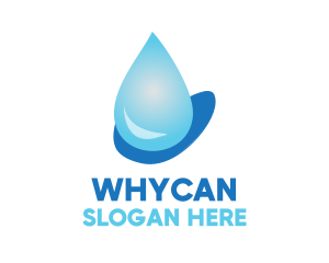 Water Droplet Beverage  Logo