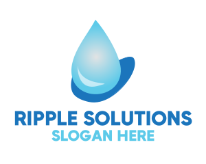 Water Droplet Beverage  logo design