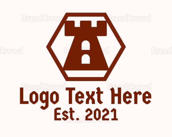 Hexagon Castle Turret Logo