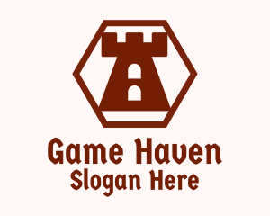 Hexagon Castle Turret Logo