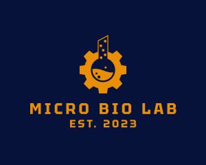 Mechanical Laboratory Flask  logo design