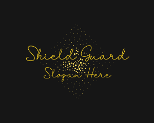 Golden - Cursive Yellow Feminine logo design