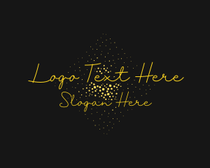 Cursive Yellow Feminine  Logo