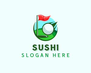 Golf Sports Tournament logo design