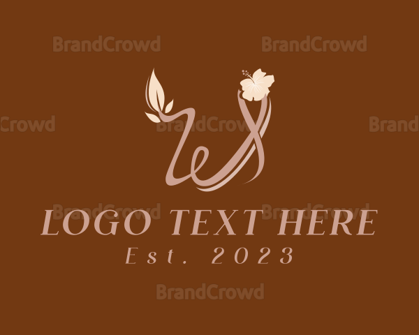 Wellness Flower Letter W Logo