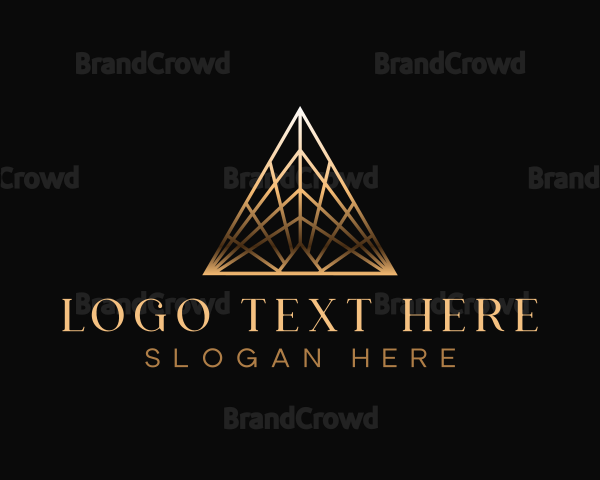 Luxury Art Deco Pyramid Logo