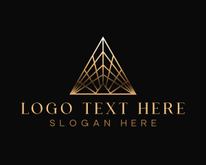 Construction - Luxury Art Deco Pyramid logo design