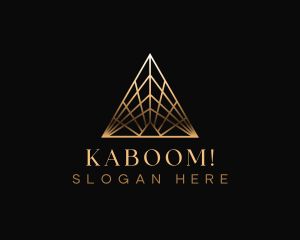 Luxury Art Deco Pyramid Logo