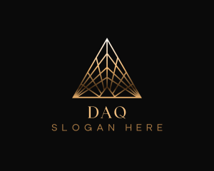 Luxury Art Deco Pyramid Logo