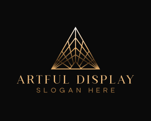 Luxury Art Deco Pyramid logo design